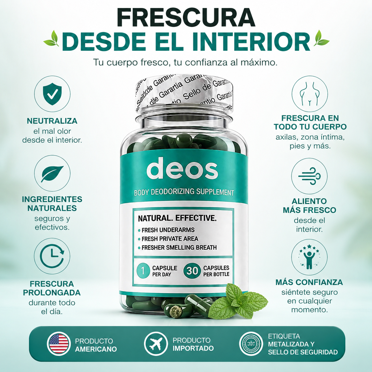💎 DEOS Fórmula Natural 🌱 | Frescura Real Todos Los Días