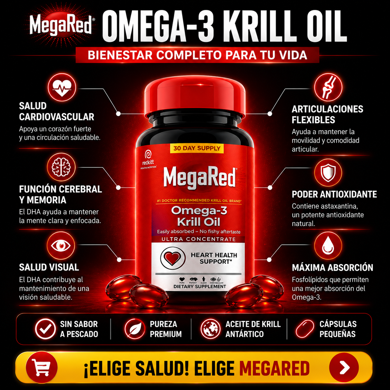 🔥 MegaRed Omega-3 ❤️ | Resultados Reales Para Tu Bienestar