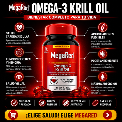 🔥 MegaRed Omega-3 ❤️ | Resultados Reales Para Tu Bienestar